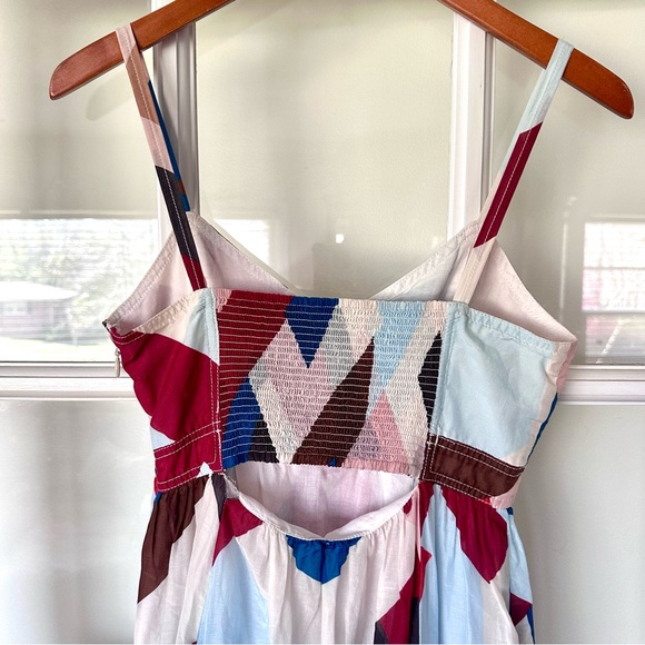 Banana Republic Colorful Geometric Maxi Dress Size 2 - Picture 5 of 16